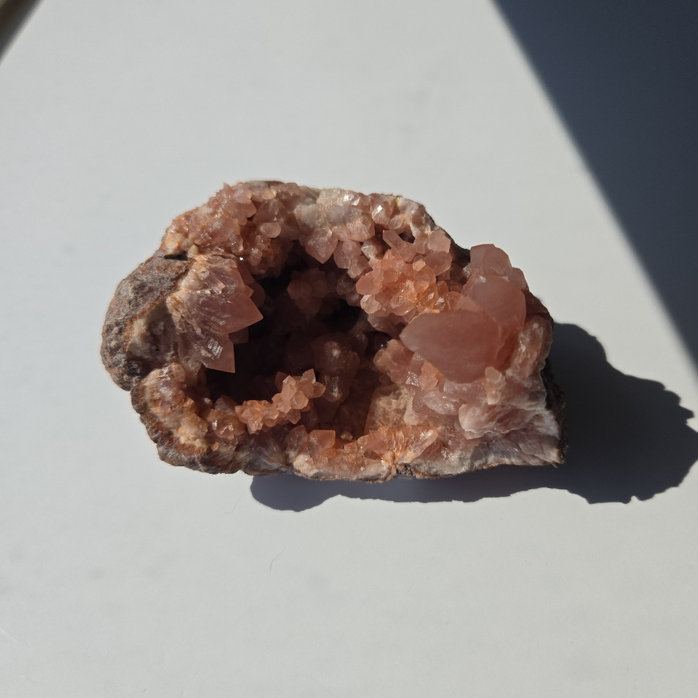 Pink Amethyst Geode Druzy Cluster